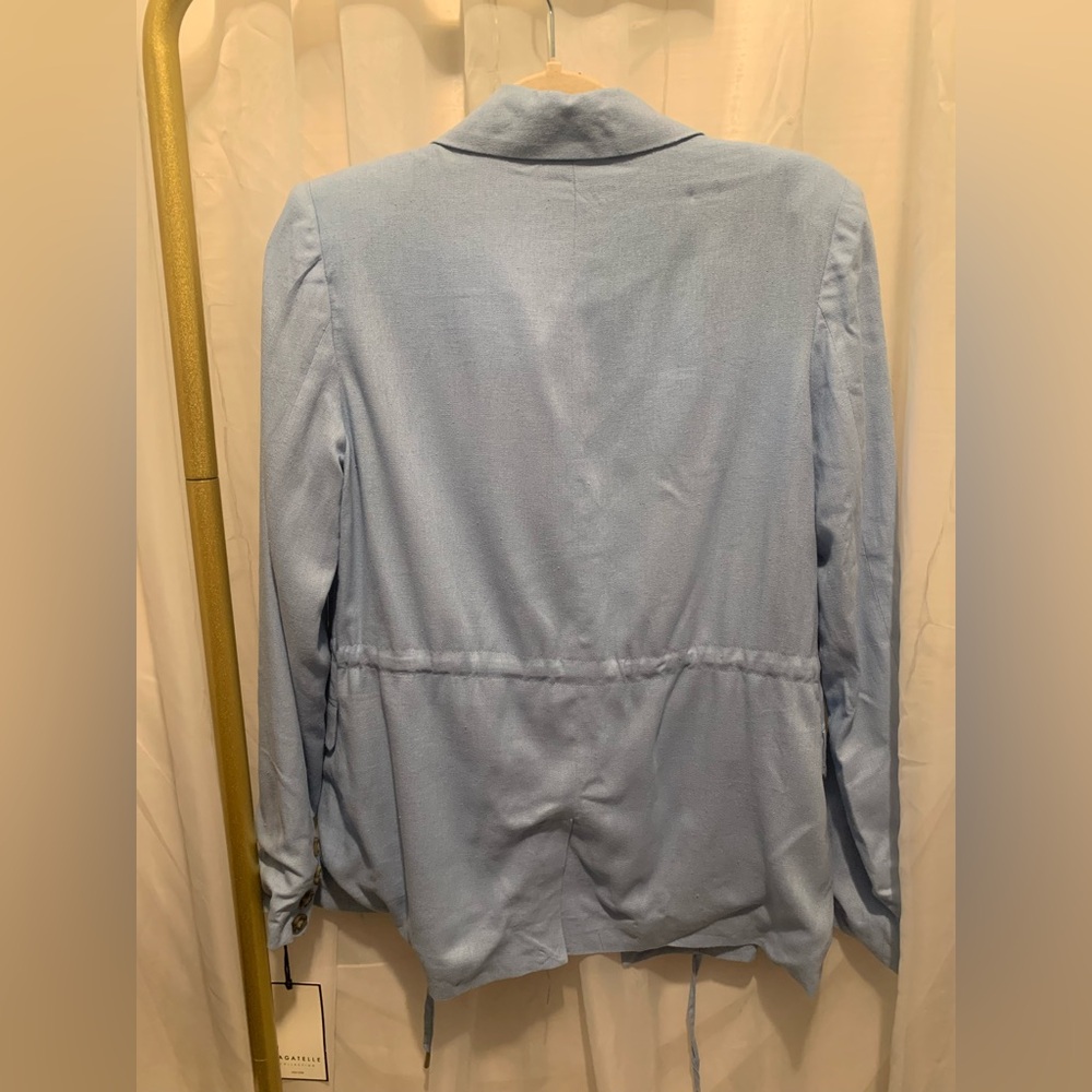 Bagatelle Drawstring Linen Blazer - Picture 8 of 11